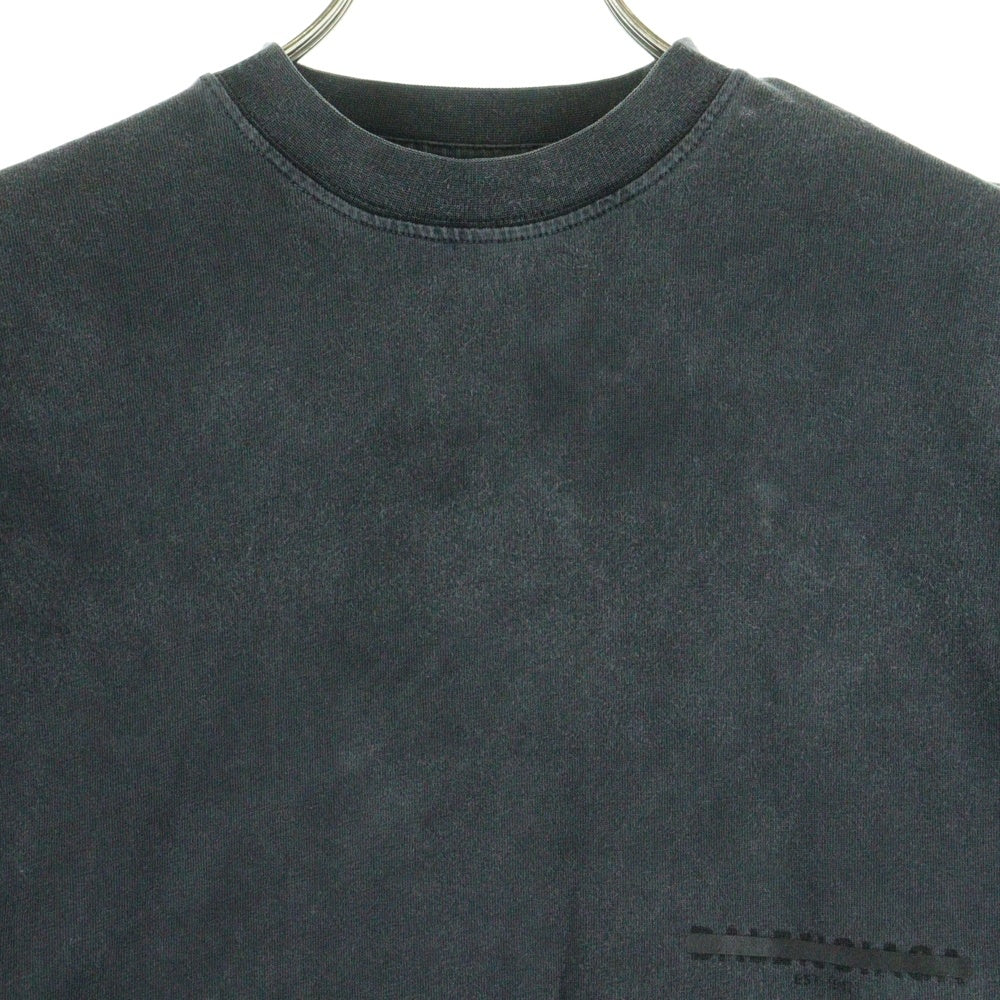 BALENCIAGA(バレンシアガ) Strike 1917 Oversized T-shirt ウォッシュド加工 半袖Tシャツ グレー 694576 TMVJ6
