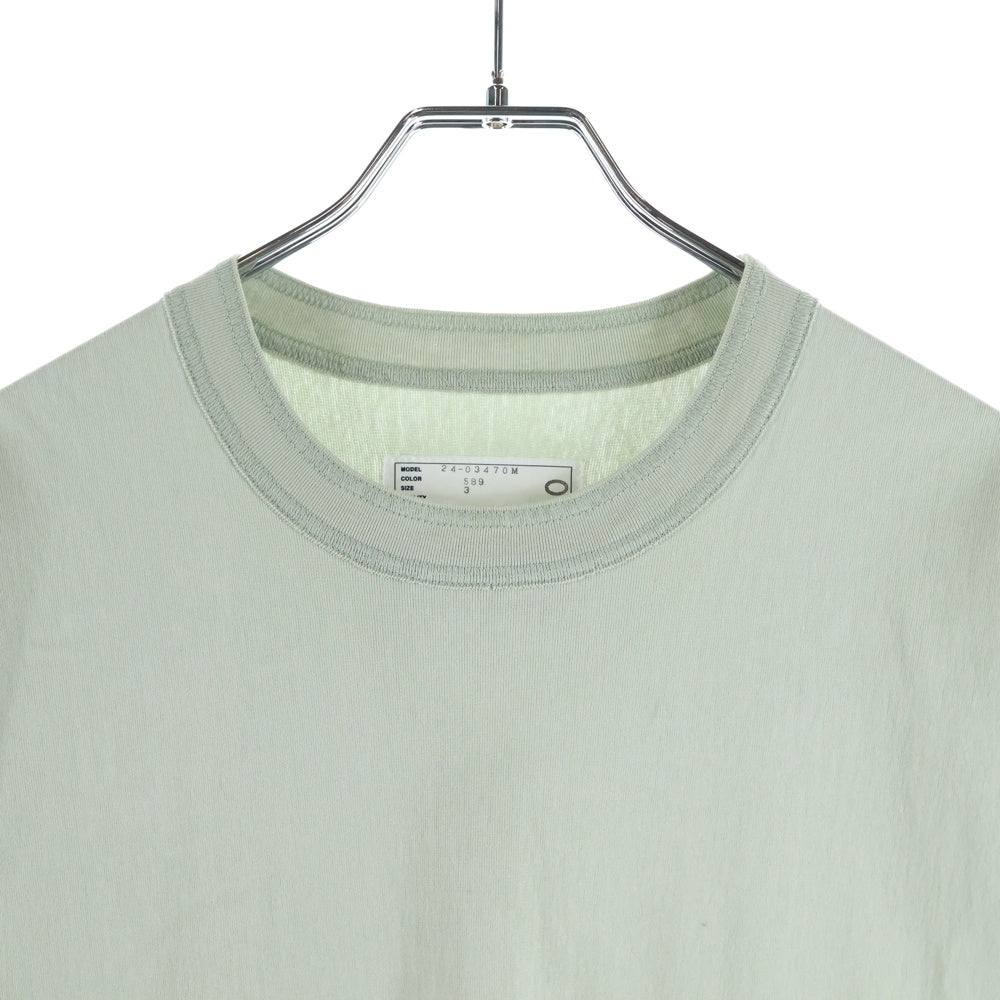 Sacai(サカイ) 24SS Cotton Jersey T-Shirt コットン ジャージー 半袖Tシャツ カットソー ライトグリーン 24-03470M