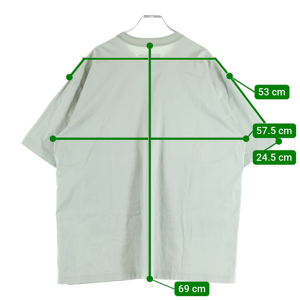 Sacai(サカイ) 24SS Cotton Jersey T-Shirt コットン ジャージー 半袖Tシャツ カットソー ライトグリーン 24-03470M