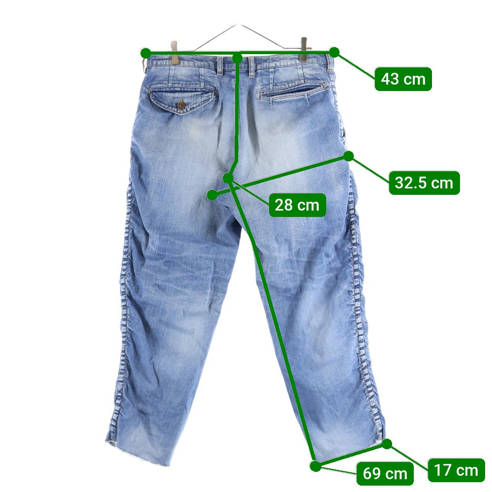 kolor BEACON(カラービーコン) 20SS DENIM PANTS ストレートデニムパンツ インディゴ 20SBM-P20145
