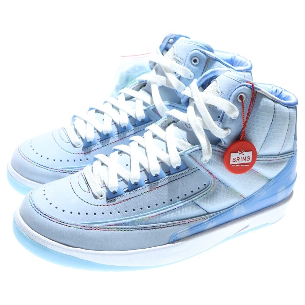 NIKE(ナイキ) ×J.BALVIN AIR JORDAN2 RETRO SP Jバルビン エアジョーダン2 レトロ ハイカットスニーカー ブルー DQ7691-419 US7/25cm