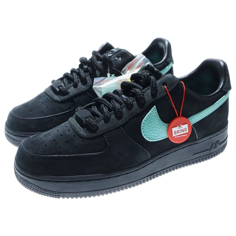 NIKE(ナイキ) ×TIFFANY&CO AIR FORCE 1 LOW 1837 BLACK ティファニー エアフォース1 ローカットスニーカー シューズ ブラック US7/25cm DZ1382-001