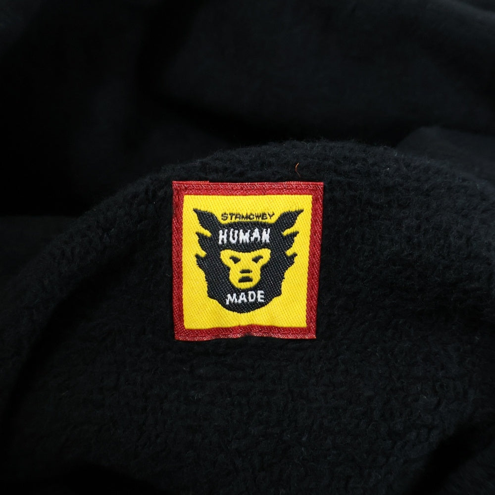 HUMAN MADE(ヒューマンメイド) 22SS ×Asap Rocky Human Testing Pizza Hoodie エイサップロッキー テイスティングピザ プルオーバースウェットパーカー フーディー ブラック
