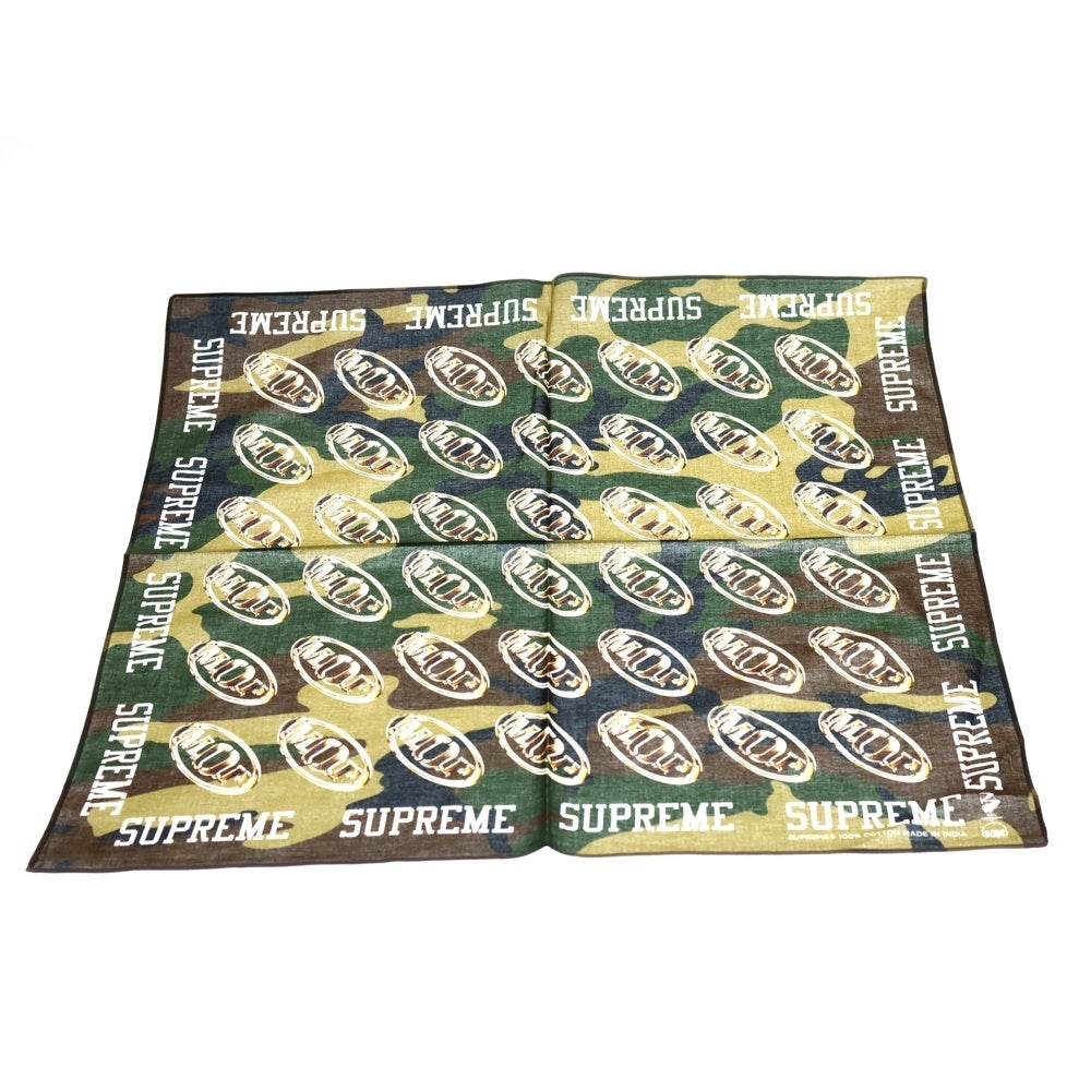 SUPREME(シュプリーム) 24AW M.O.P. Bandana エムオーピー カモフラージュ 迷彩 バンダナ カーキ