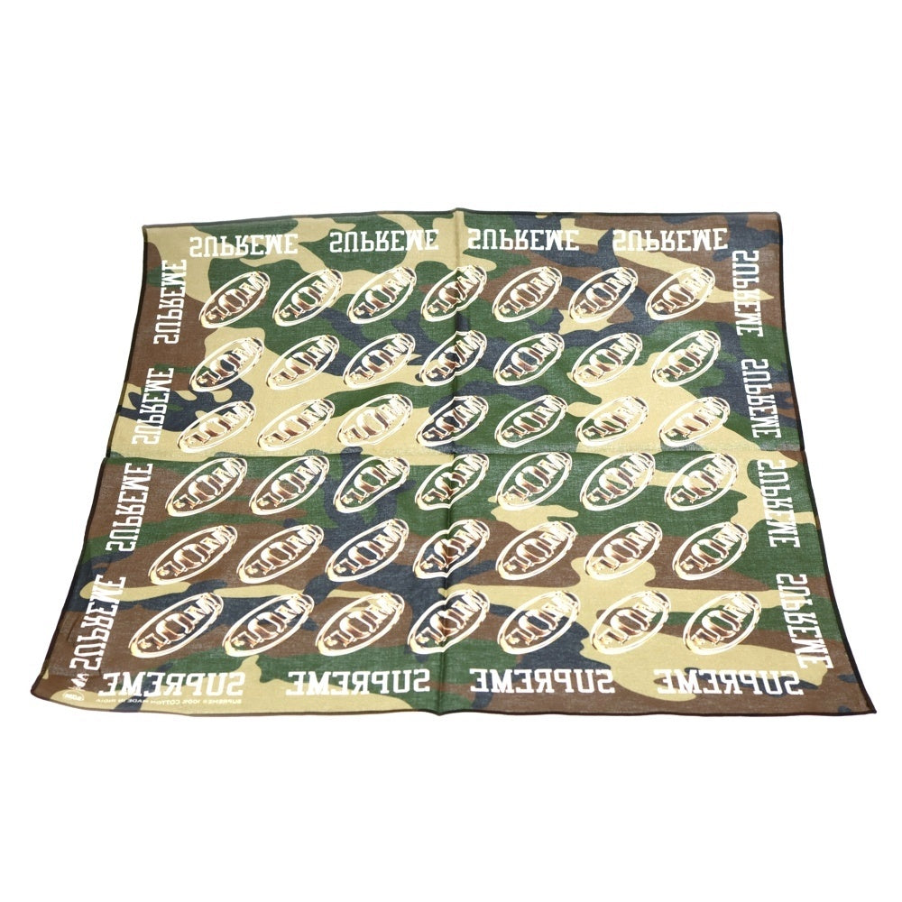 SUPREME(シュプリーム) 24AW M.O.P. Bandana エムオーピー カモフラージュ 迷彩 バンダナ カーキ