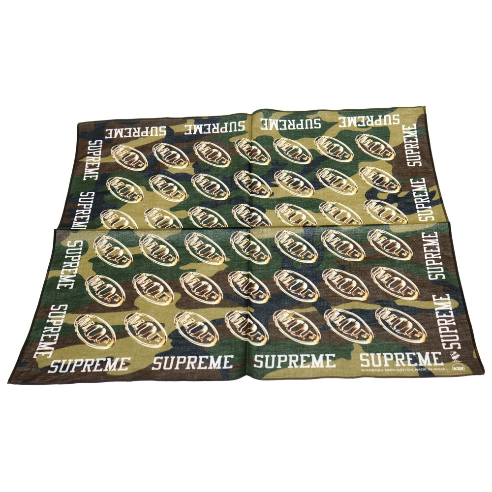 SUPREME(シュプリーム) 24AW M.O.P. Bandana エムオーピー カモフラージュ 迷彩 バンダナ カーキ