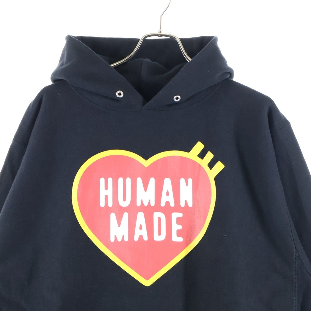 HUMAN MADE(ヒューマンメイド) 23AW Heavy Weight Hoodie #2 ヘビーウェイト ハートロゴ プルオーバースウェットパーカー フーディー ブラック