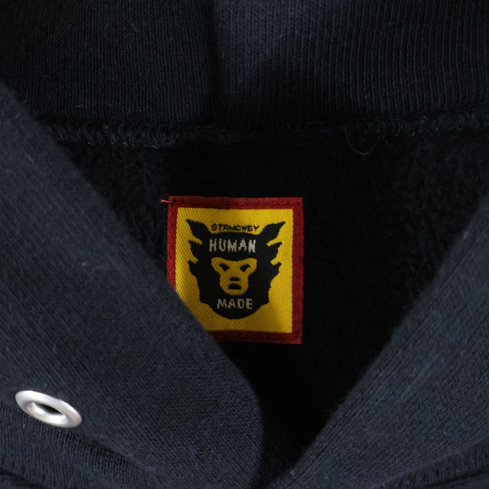 HUMAN MADE(ヒューマンメイド) 23AW Heavy Weight Hoodie #2 ヘビーウェイト ハートロゴ プルオーバースウェットパーカー フーディー ブラック