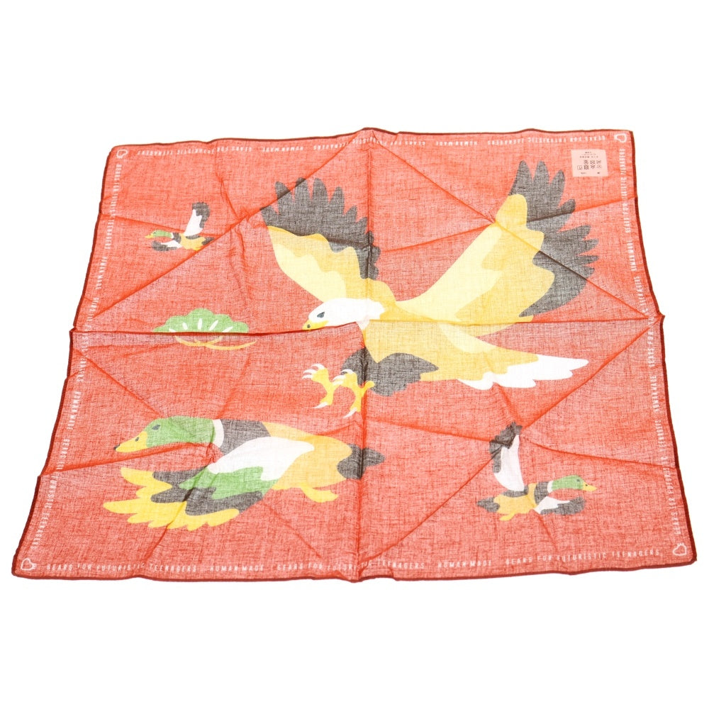 HUMAN MADE(ヒューマンメイド) #2 Duck and Eagle Bandana ダック イーグルプリント バンダナ オレンジ