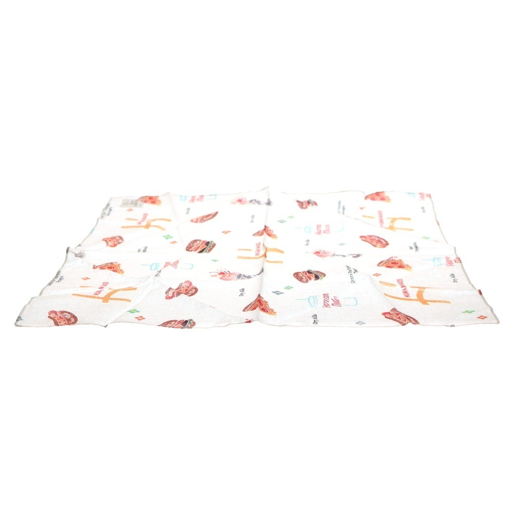 HUMAN MADE(ヒューマンメイド) Cake and Drink Bandana ケーキ ドリンク プリント バンダナ ホワイト