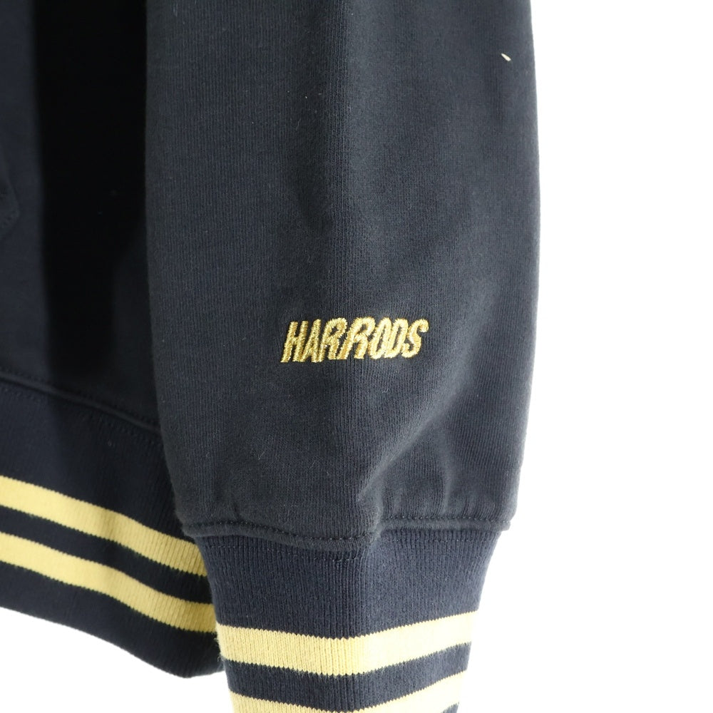 Palace Skateboards(パレススケートボーズ) 21AW Harrods Knightsbridge Hoodie ハロッズ ロゴ刺繍 プルオーバースウェットパーカー フーディー ブラック