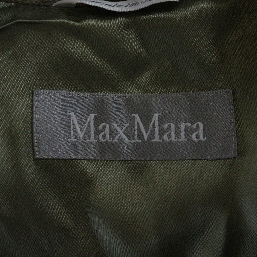 Max Mara(マックスマーラ) バージンウール ステンカラー ロングコート ベージュ レディース