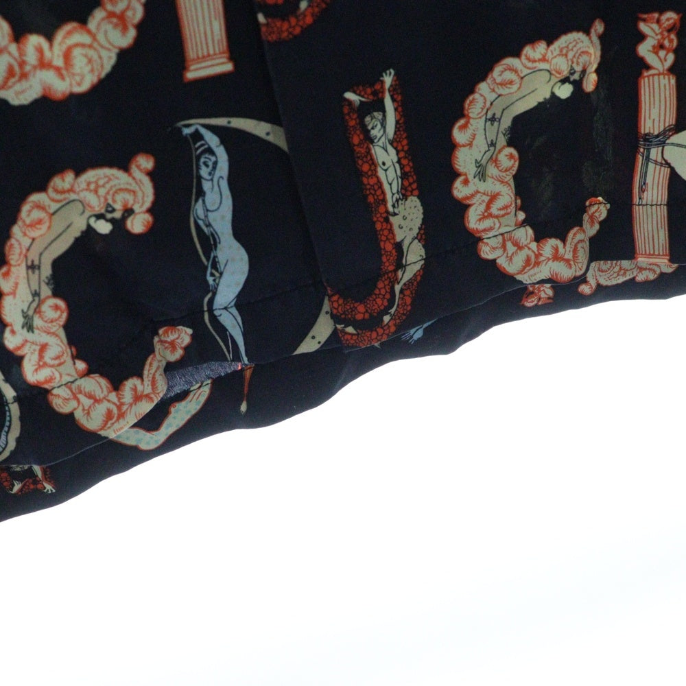 SUPREME(シュプリーム) 18ss Alphabet Silk Shirts アルファベット半袖シャツ ブラック