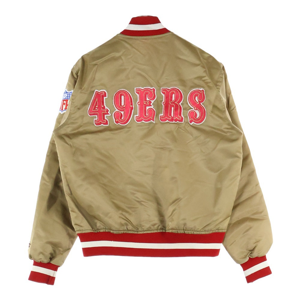 STAETER BLACK LABEL(スターターブラックレーベル) 49ERS スタジャン リバーシブルジャケット バーシティジャケット ブルゾン ブラウン