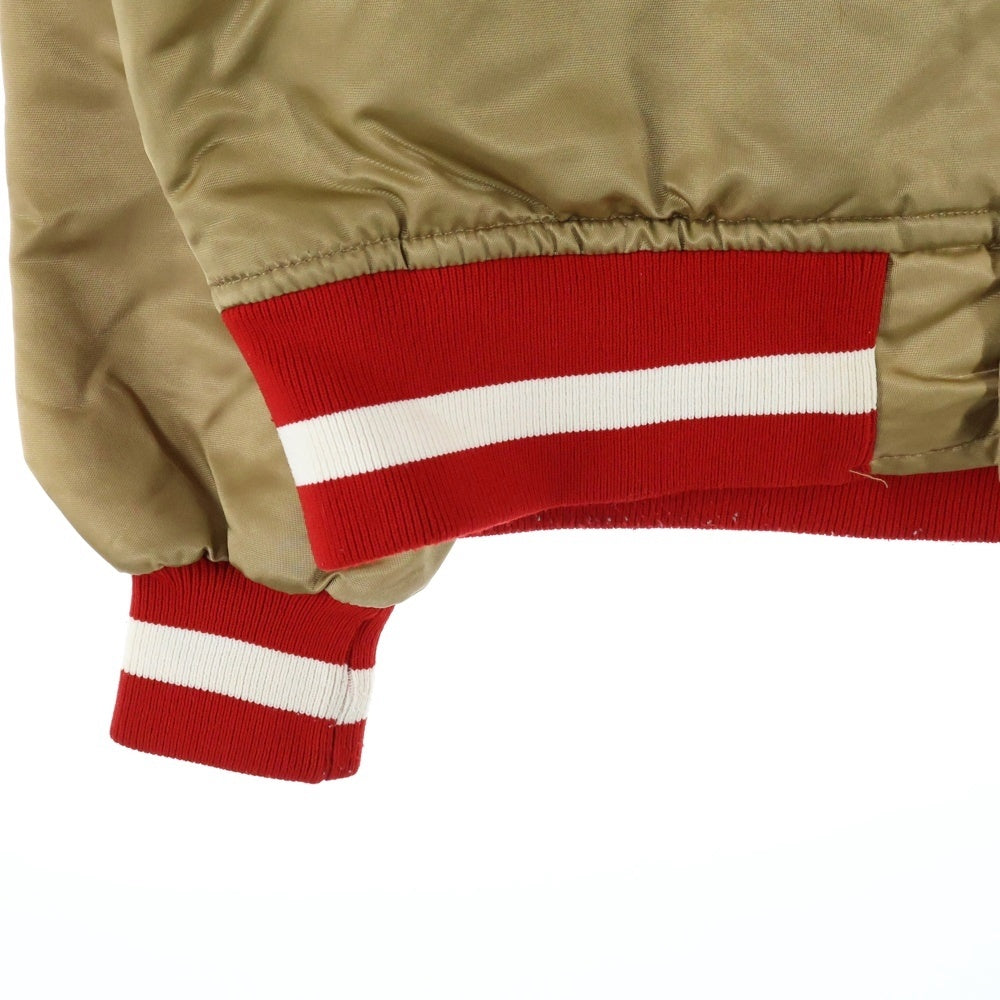 STAETER BLACK LABEL(スターターブラックレーベル) 49ERS スタジャン リバーシブルジャケット バーシティジャケット ブルゾン ブラウン