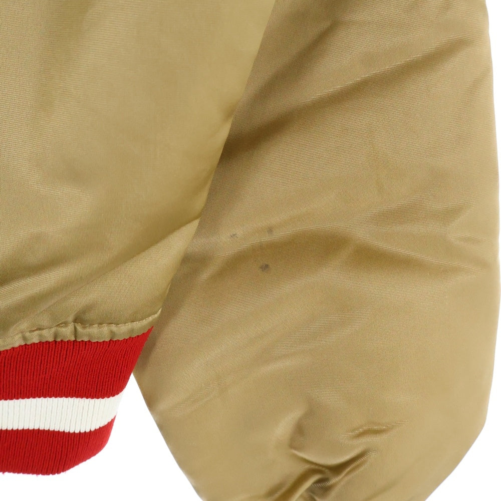 STAETER BLACK LABEL(スターターブラックレーベル) 49ERS スタジャン リバーシブルジャケット バーシティジャケット ブルゾン ブラウン