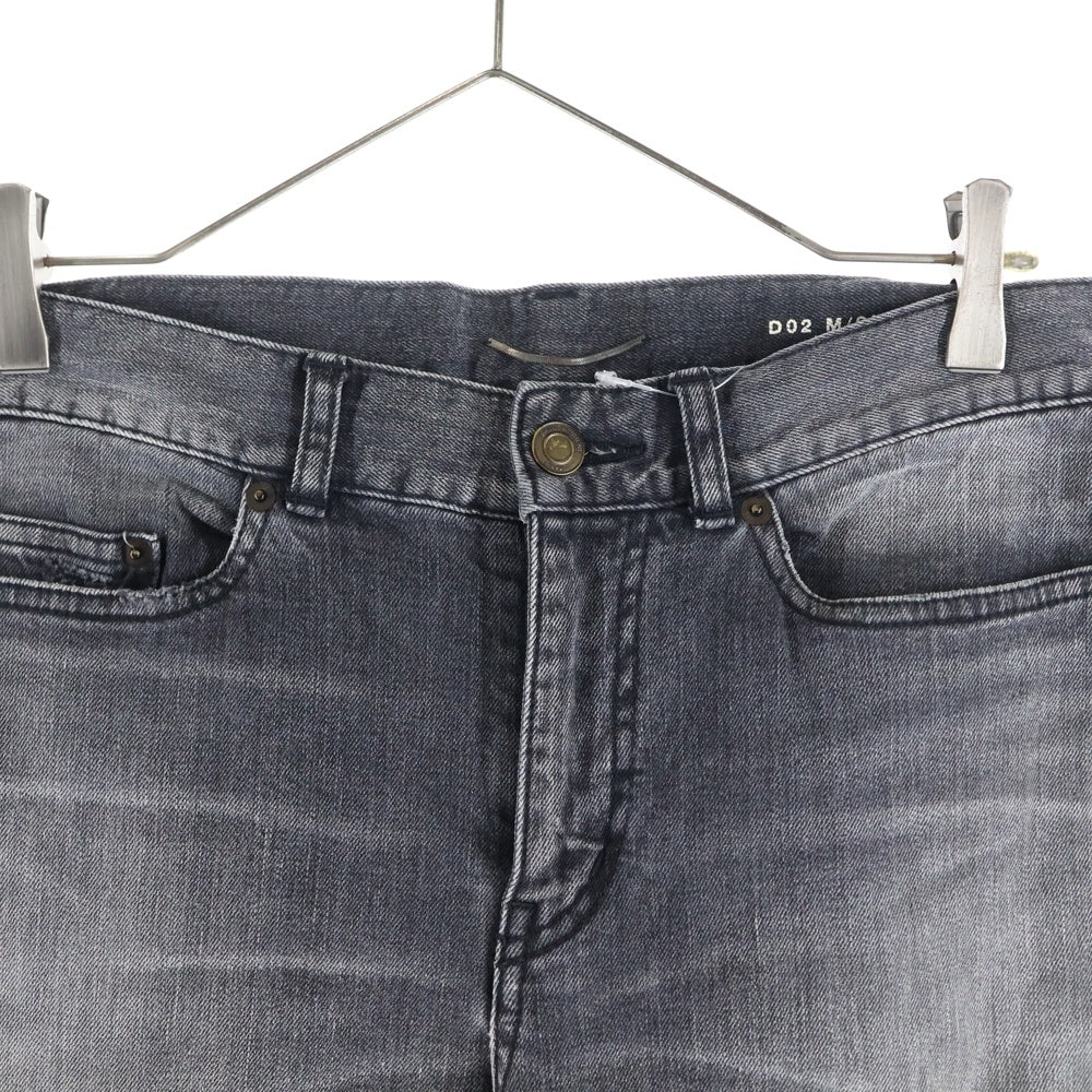 SAINT LAURENT PARIS(サンローランパリ) Crash Skinny Denim Pants ダメージ加工 スキニーデニムパンツ グレー 548400 YT869