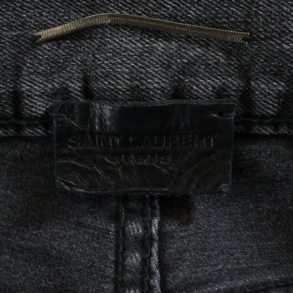 SAINT LAURENT PARIS(サンローランパリ) Crash Skinny Denim Pants ダメージ加工 スキニーデニムパンツ グレー 548400 YT869