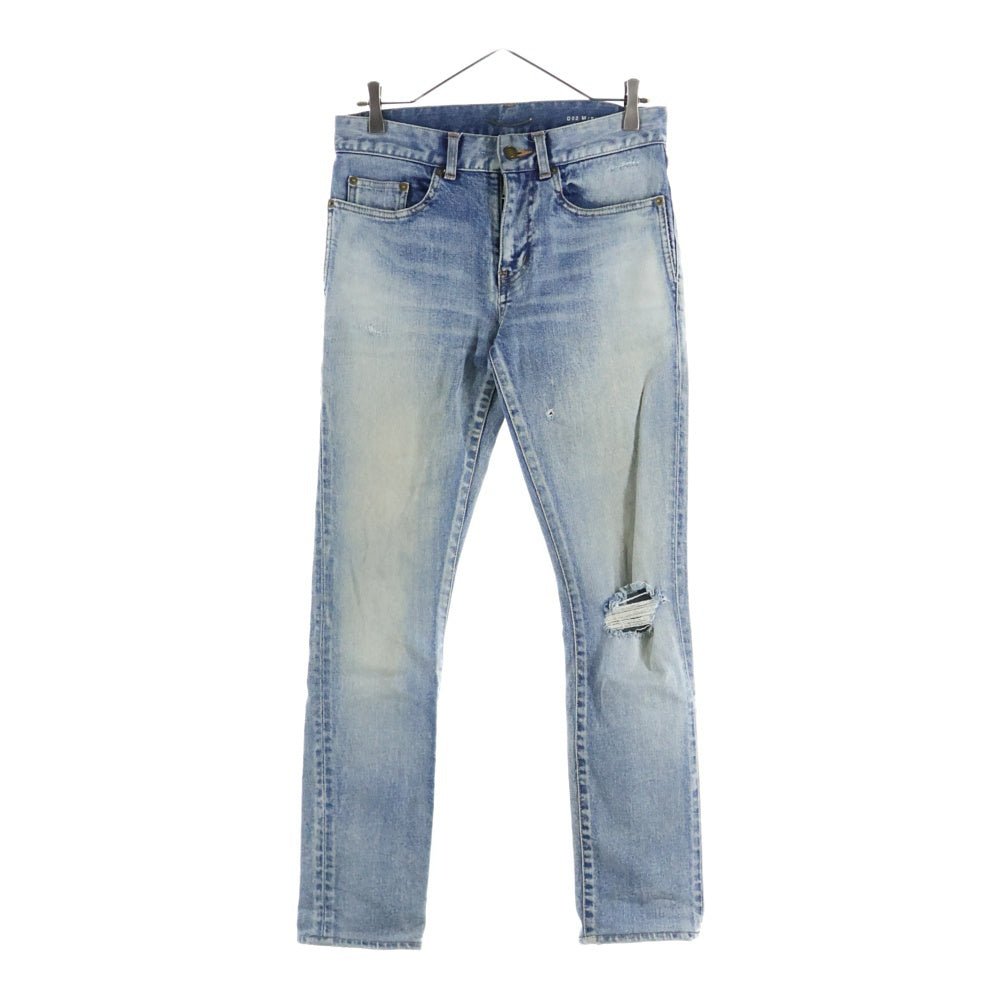 SAINT LAURENT PARIS(サンローランパリ) Crash Skinny Denim Pants ダメージ加工 スキニーデニムパンツ インディゴ 548400 YT869
