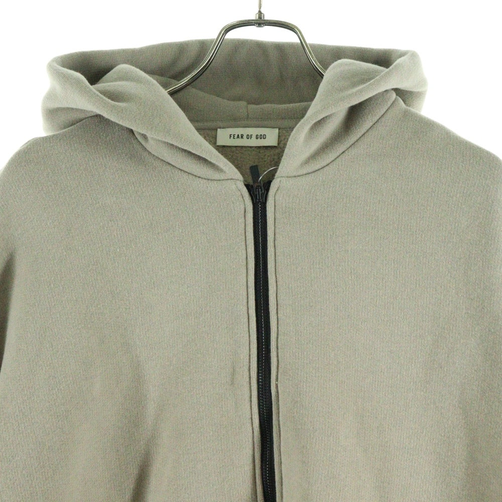 FEAR OF GOD(フィアオブゴッド) Cotton Cashmere Fleece Half Zip Hoodie カシミヤ混 ハーフジップスウェットパーカー フーディー ベージュ