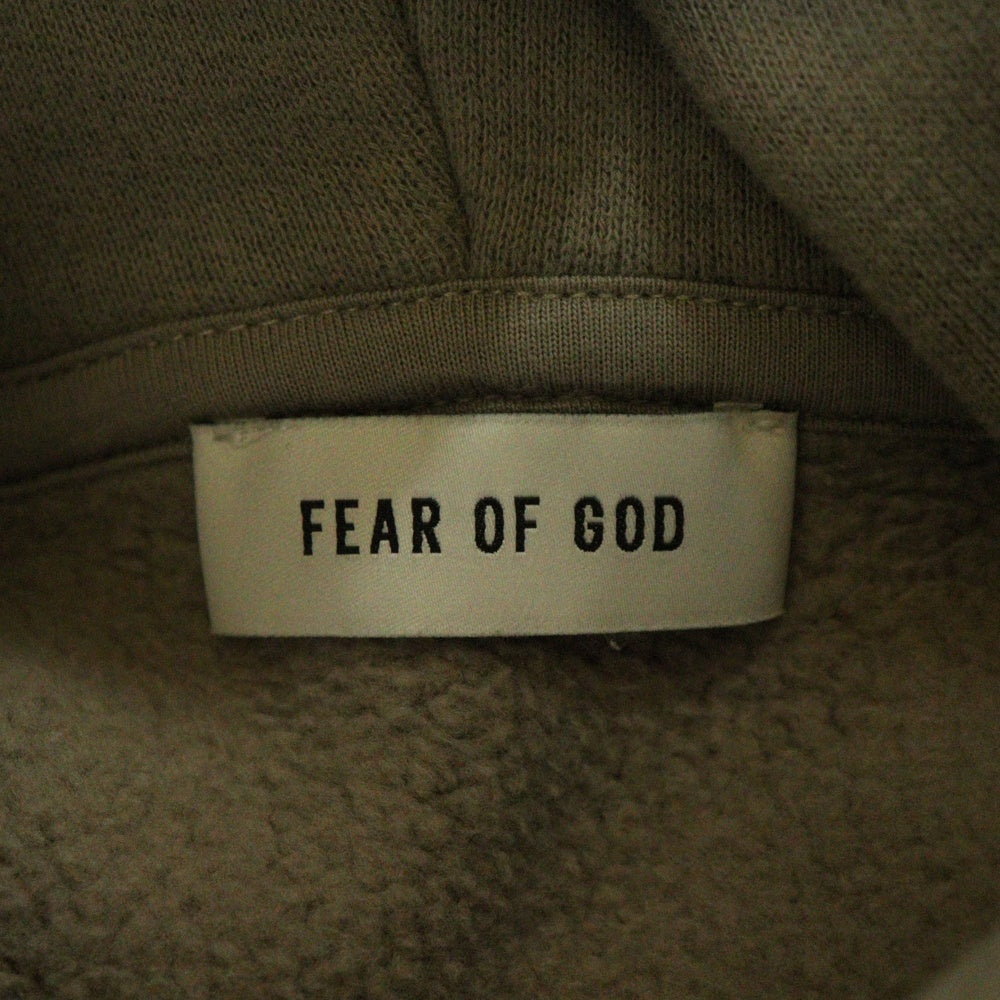 FEAR OF GOD(フィアオブゴッド) Cotton Cashmere Fleece Half Zip Hoodie カシミヤ混 ハーフジップスウェットパーカー フーディー ベージュ