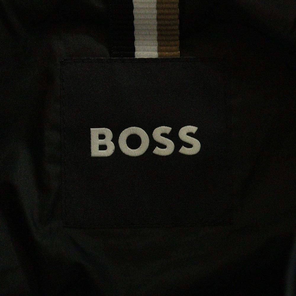 BOSS(ボス) Lamb Leather Jacket ラムレザージャケット MA-1 ブラック 10242957
