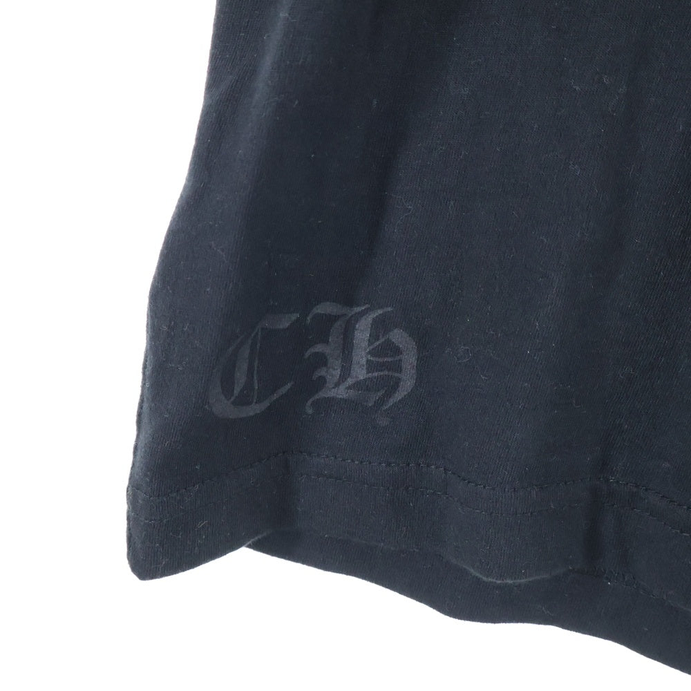 CHROME HEARTS(クロムハーツ) USA Logo S/S TEE スクロールロゴプリントクルーネック半袖Tシャツ ブラック