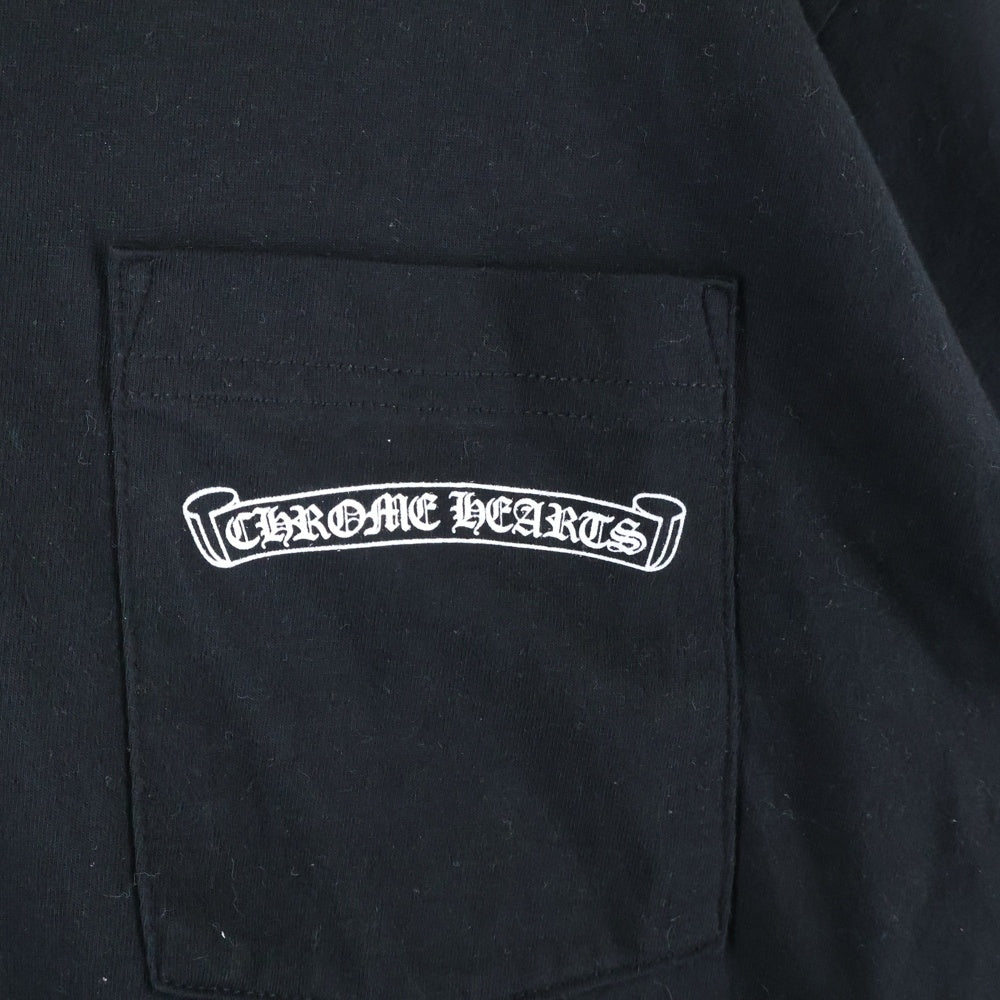 CHROME HEARTS(クロムハーツ) USA Logo S/S TEE スクロールロゴプリントクルーネック半袖Tシャツ ブラック