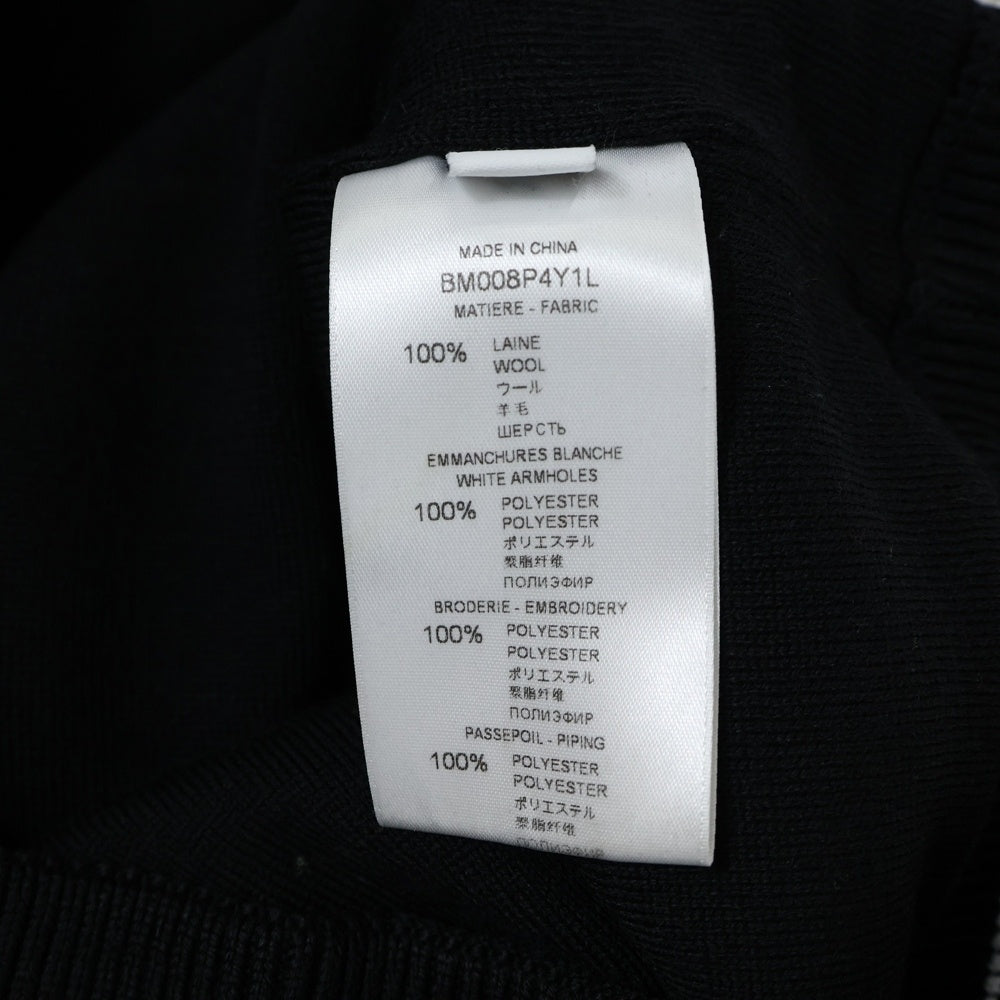 GIVENCHY(ジバンシィ) 19SS エンブロイダリー ウール ボンバージャケット ブラック BM008P4Y1L
