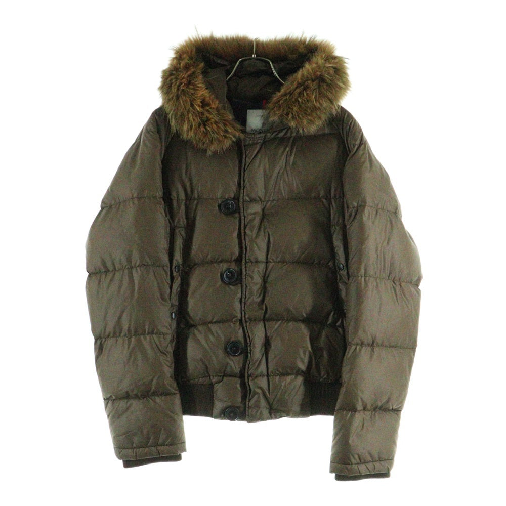 MONCLER(モンクレール) ファー ダウンジャケット ブラウン Z7HJ896