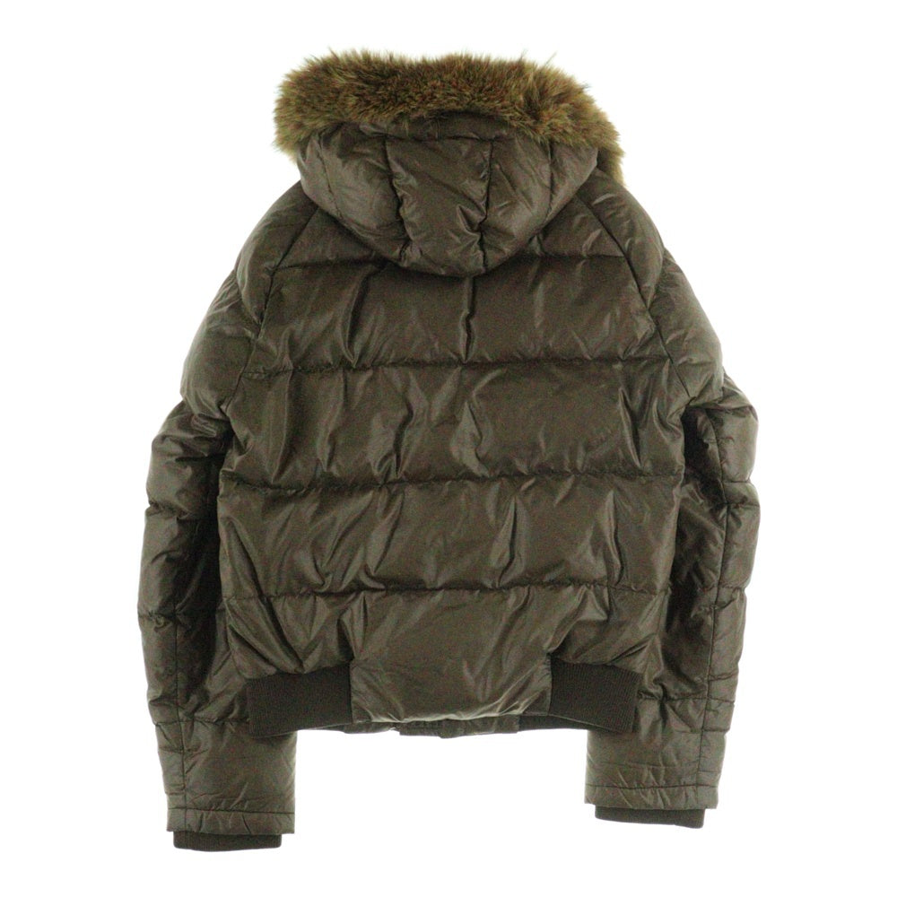 MONCLER(モンクレール) ファー ダウンジャケット ブラウン Z7HJ896