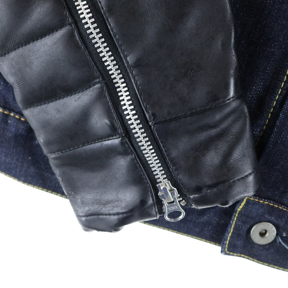 JUNYA WATANABE COMME des GARCONS(ジュンヤワタナベ コムデギャルソン) 17SS ×Levis リーバイス スリーブ切り替え デニムジャケット インディゴ WS-J205