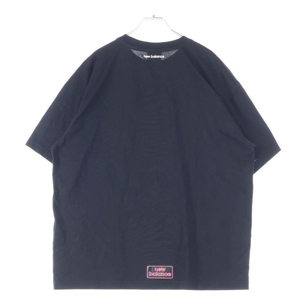 New Balance(ニューバランス) T-SHIRT ロゴ刺繍 半袖Tシャツ ブラック NBNEEBM013-02