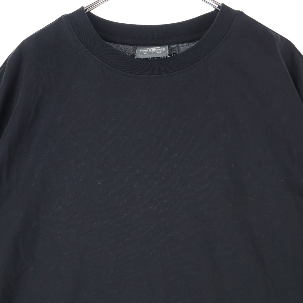 New Balance(ニューバランス) T-SHIRT ロゴ刺繍 半袖Tシャツ ブラック NBNEEBM013-02