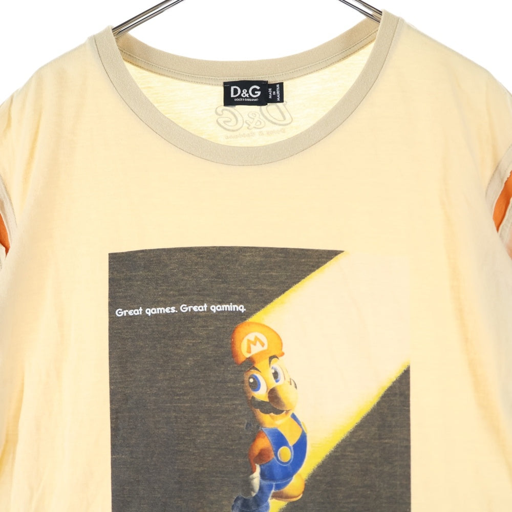 D&G(ディーアンドジー) Mario T-Shirt 半袖Tシャツ ベージュ