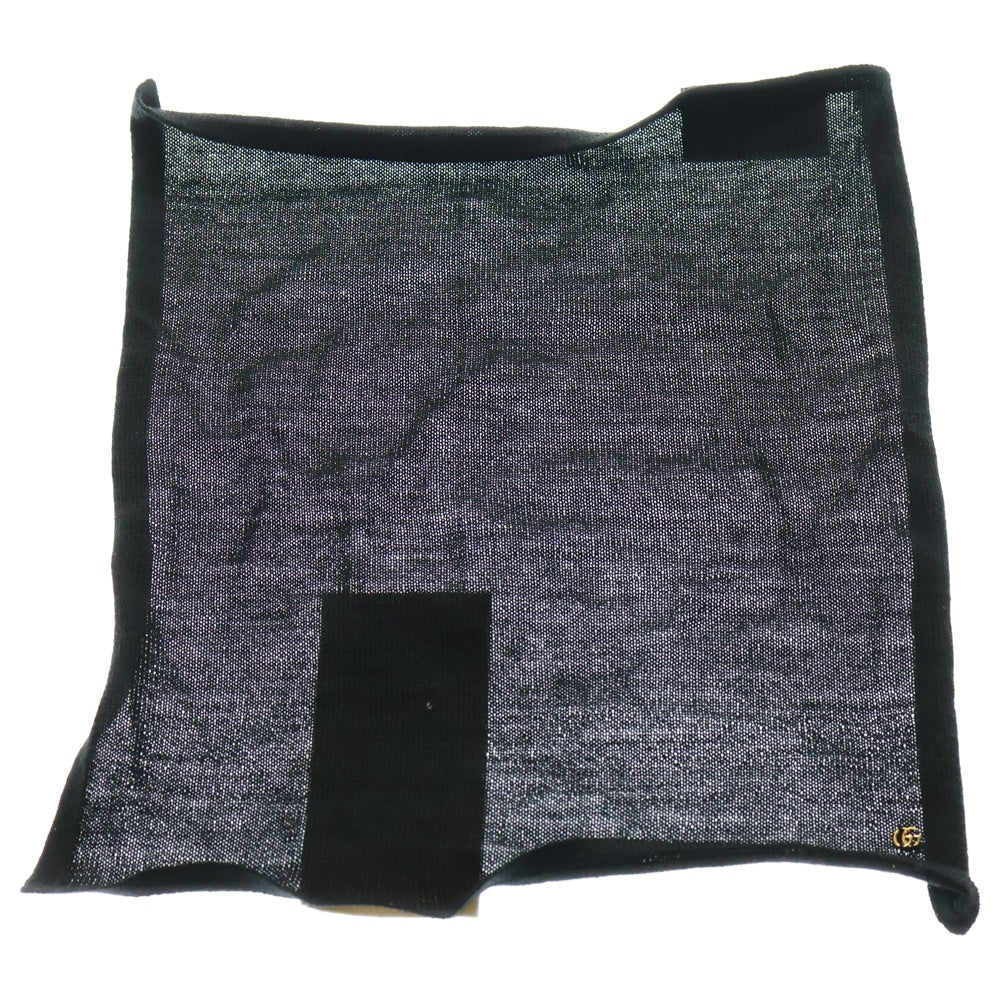 GUCCI(グッチ) Handkerchief GGロゴ ハンカチ ブラック 753508 4G332