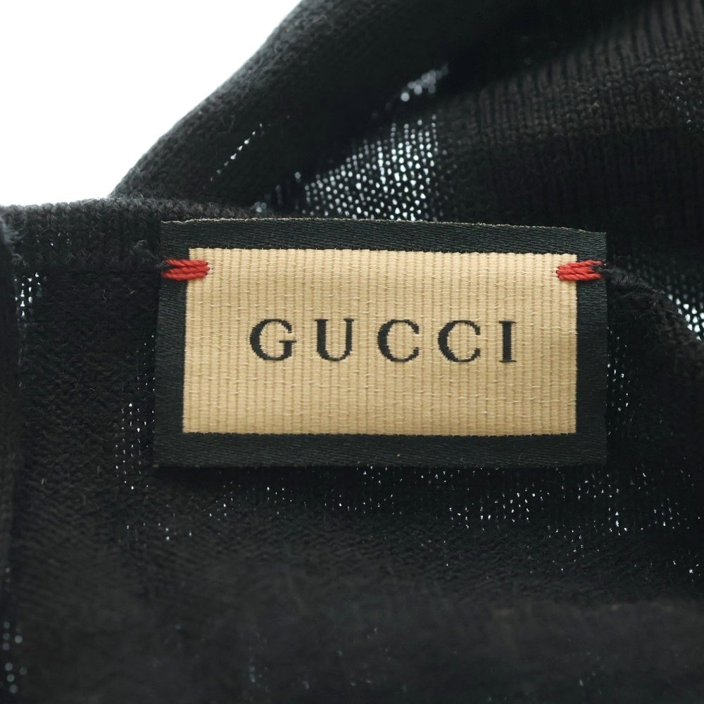 GUCCI(グッチ) Handkerchief GGロゴ ハンカチ ブラック 753508 4G332