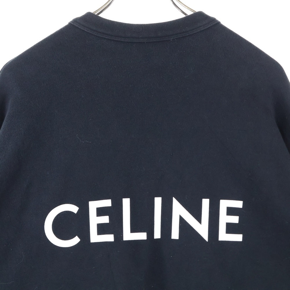 CELINE(セリーヌ) Oversized Cardigan バックロゴプリント スウェットカーディガン ブラック 2Y672670Q