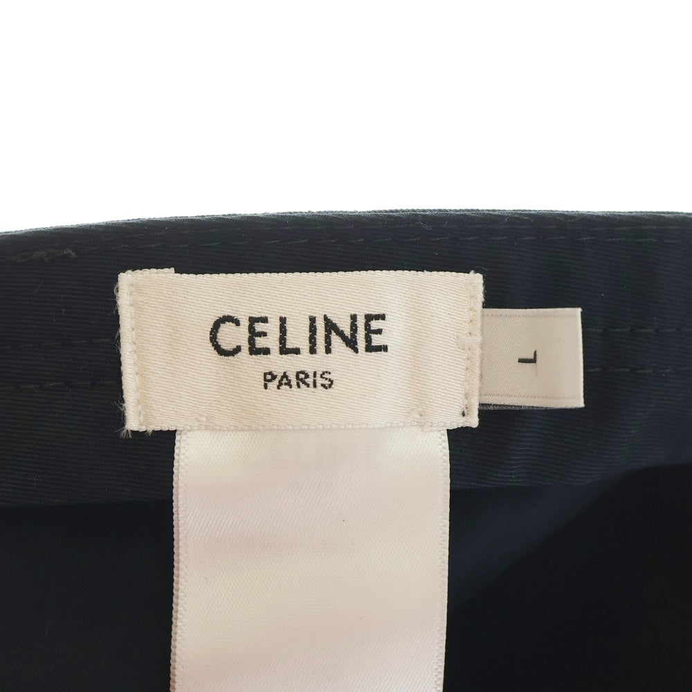 CELINE(セリーヌ) Initial Baseball Cap イニシャルロゴ ベースボールキャップ 帽子 ブラック 2AUY8969P.38NO