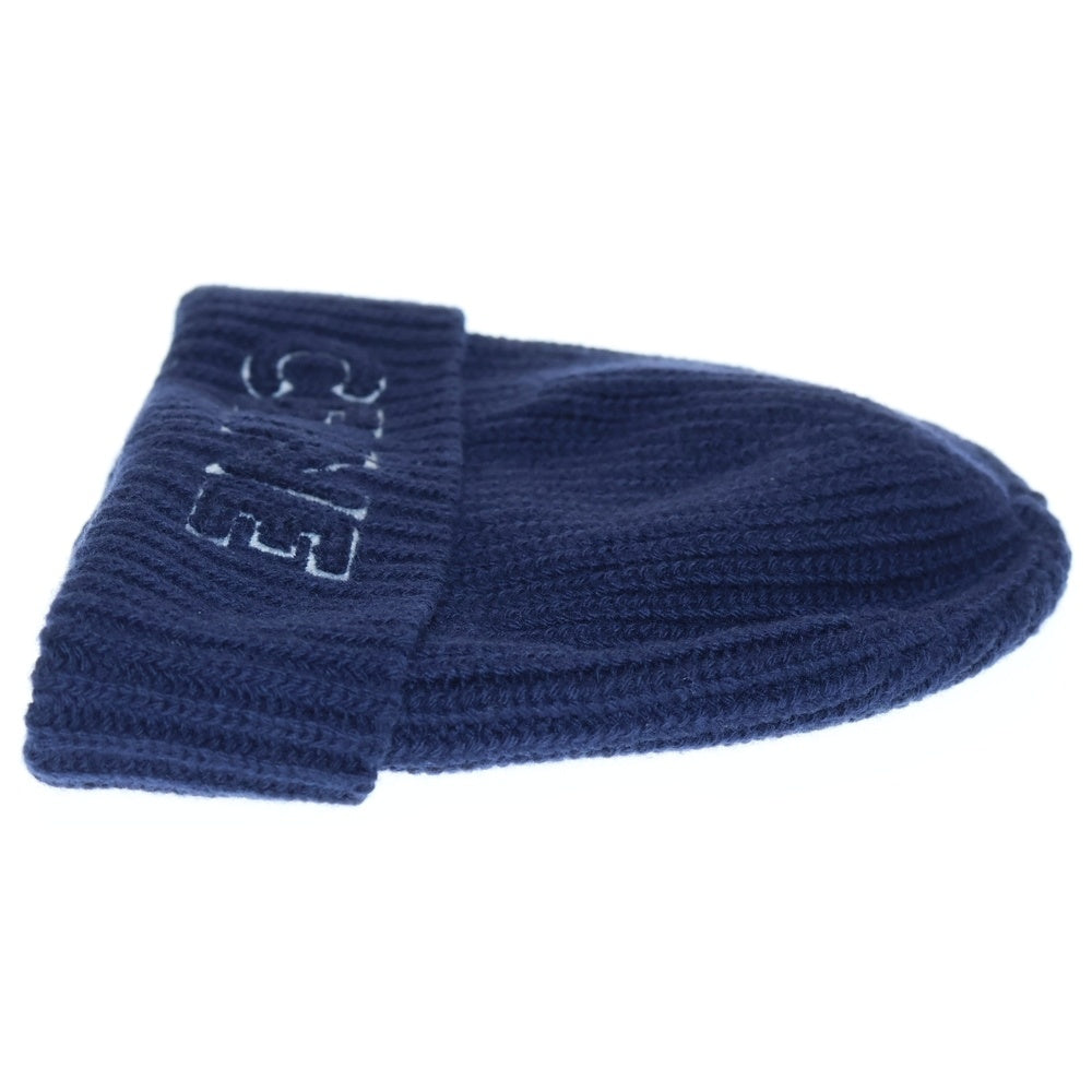 CELINE(セリーヌ) Wool Beanie ロゴ刺繍 ウールニットビーニー 帽子 ネイビー 2AUY8969P.38NO