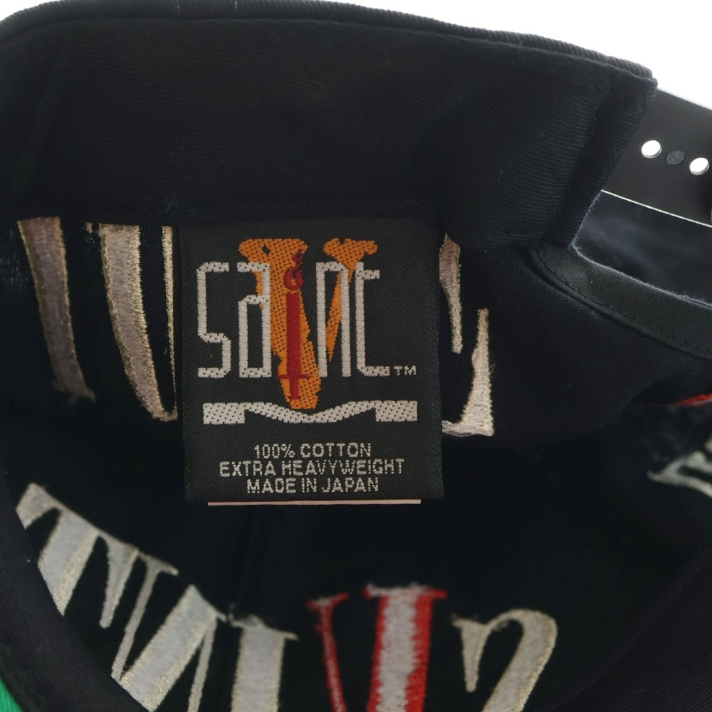 SAINT MICHAEL(セントマイケル) 22SS CAP VLONE ヴィローン ロゴ刺繍 キャップ 帽子 ブラック SM-S22-0000-081