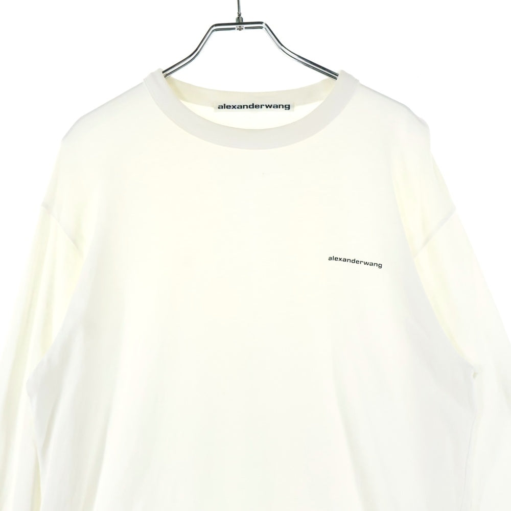 ALEXANDER WANG(アレキサンダーワン) L/S T-Shirt ロゴプリント 長袖Tシャツ ロンT ホワイト