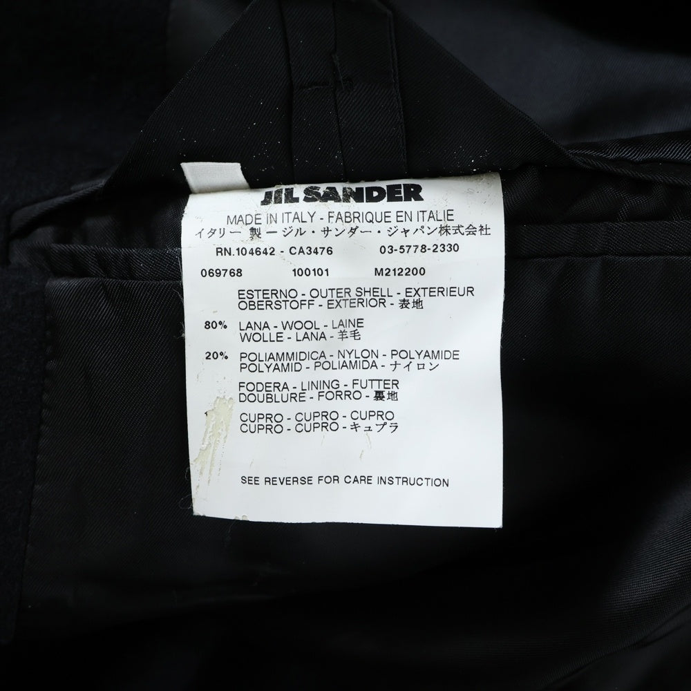 JIL SANDER(ジルサンダー) ウール オーバーサイズテーラードジャケット ブラック