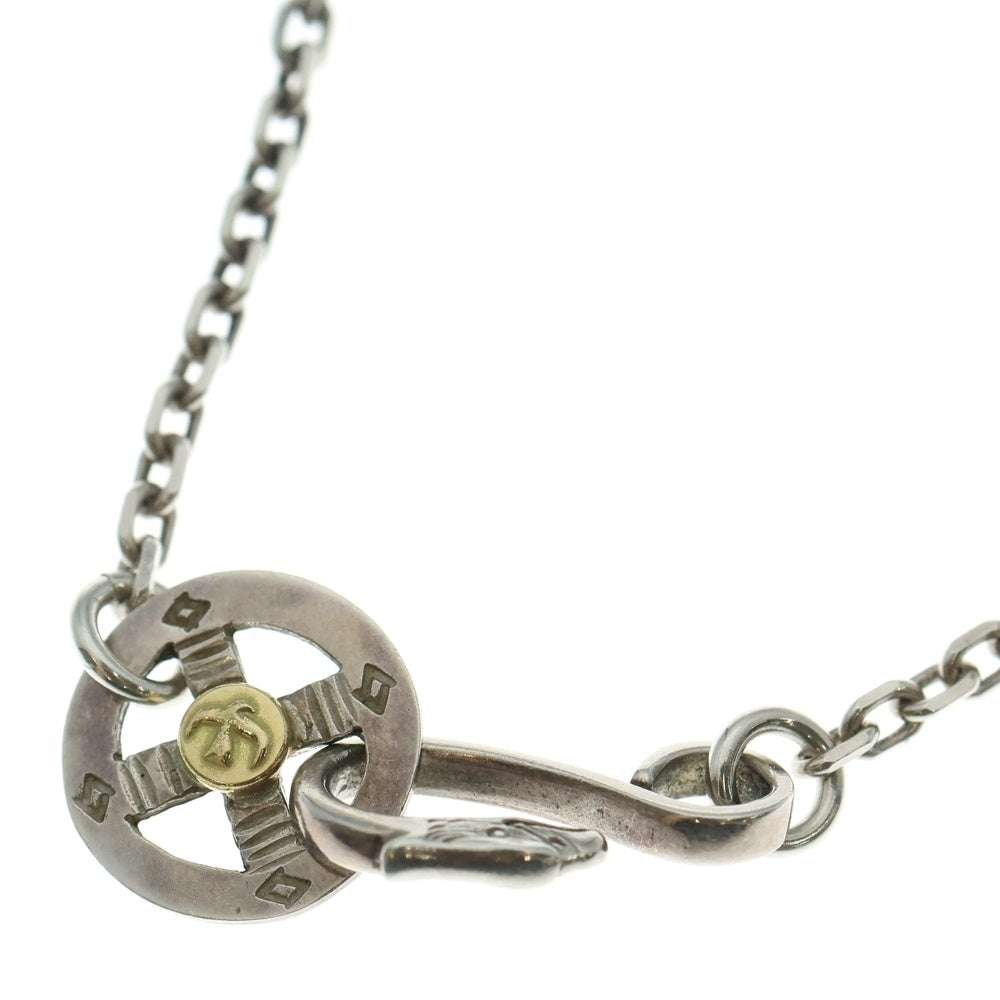 goro's(ゴローズ) メタル付きホイール細角チェーン ネックレスチェーン シルバー