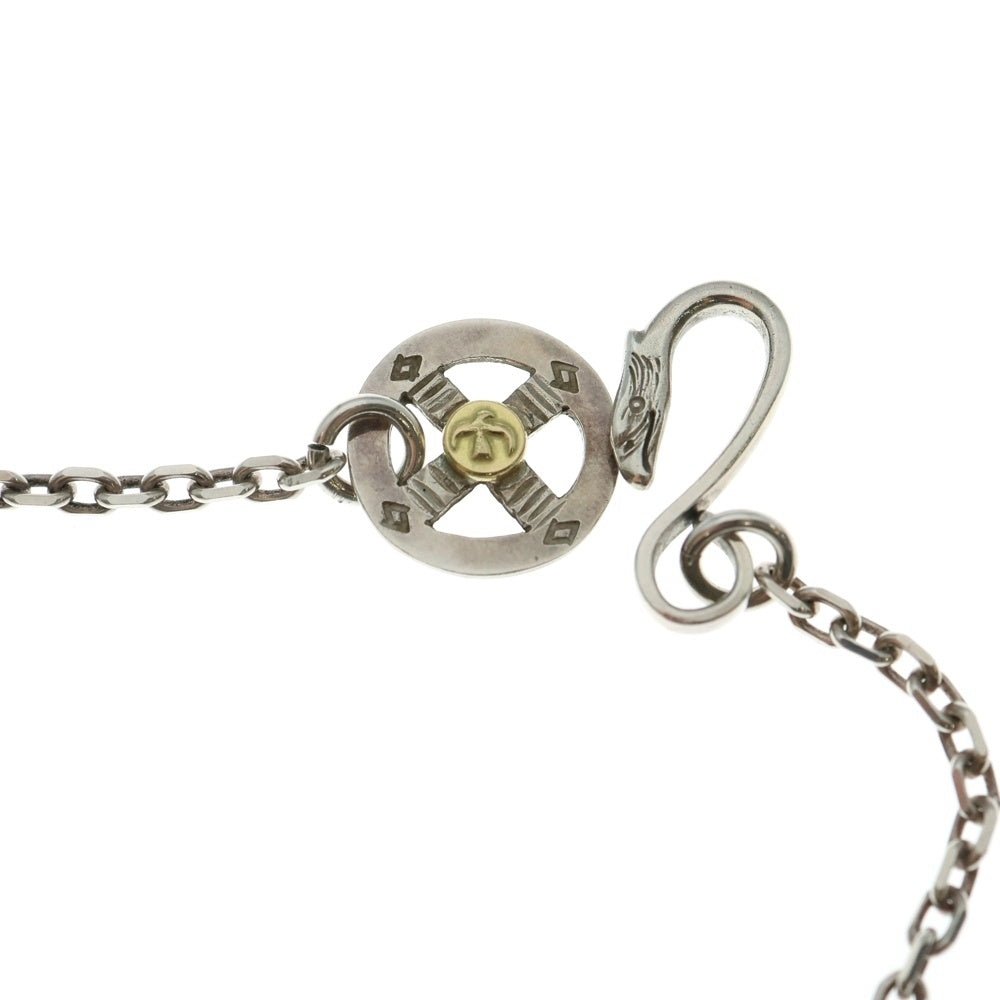 goro's(ゴローズ) メタル付きホイール細角チェーン ネックレスチェーン シルバー