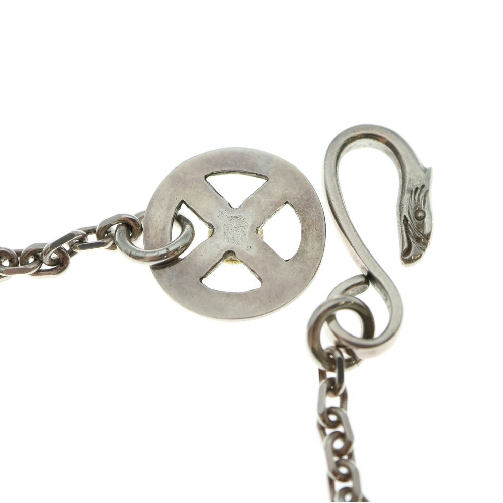 goro's(ゴローズ) メタル付きホイール細角チェーン ネックレスチェーン シルバー