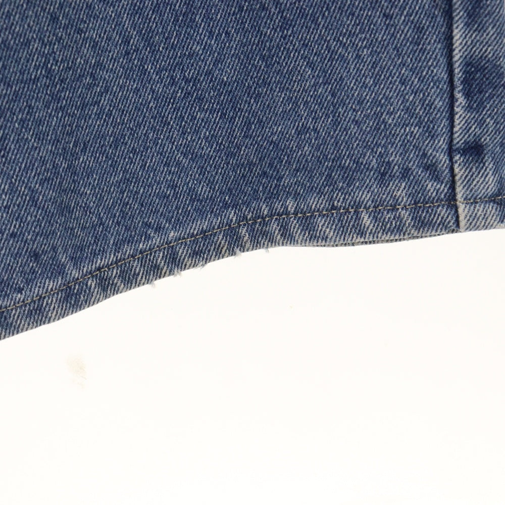 VERSACE JEANS COUTURE(ヴェルサーチジーンズクチュール) ロゴパッチ付き ストレッチデニムパンツ ジーンズ インディゴ