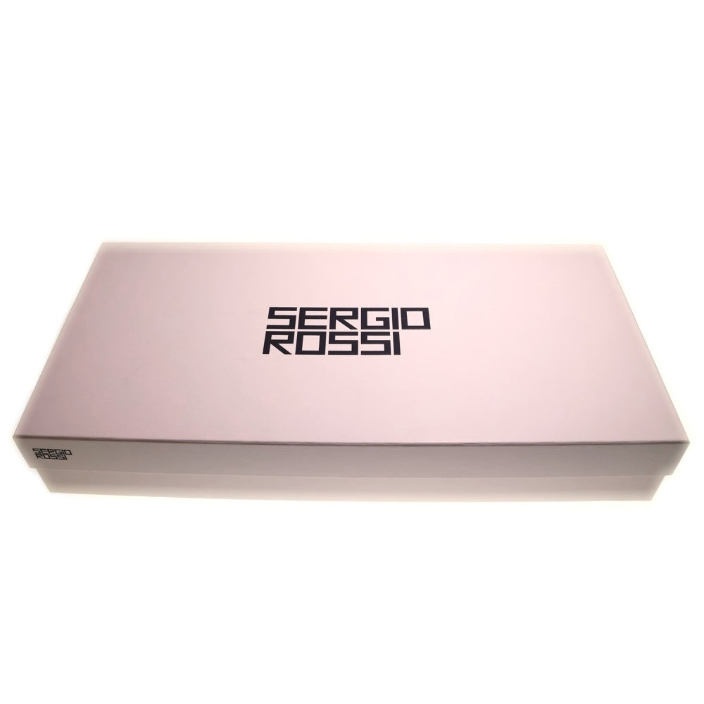 NO BRAND(ノーブランド) SERGIO ROSSI サイドジップ ロングスウェードブーツ ブラック レディー