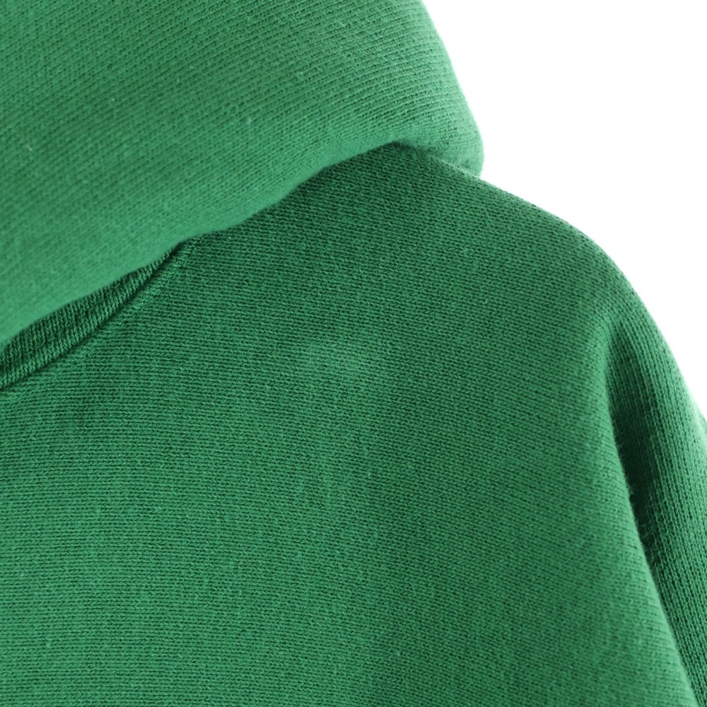 HUMAN MADE(ヒューマンメイド) 25SS HEAVYWEIGHT HOODIE ヘビーウエイト フロントロゴプリント プルオーバースウェットパーカー グリーン HM29CS017