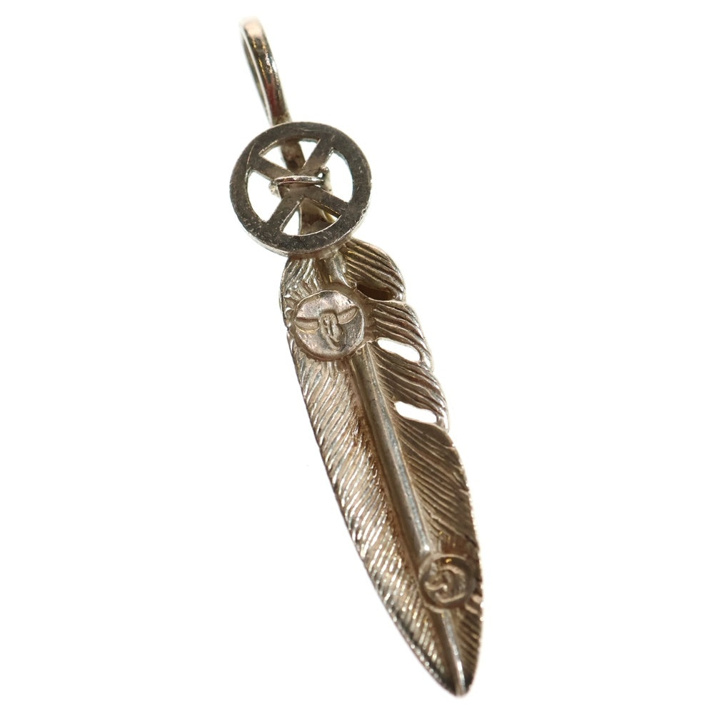 TADY & KING(タディアンドキング) K18 ホイールフェザー ペンダントトップ ネックレストップ M シルバー/ゴールド